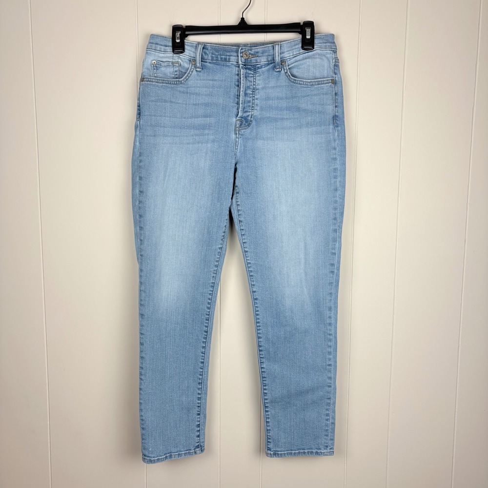 7 For All Mankind High Rise Ankle Skinny Jeans Light Wash 7r020531